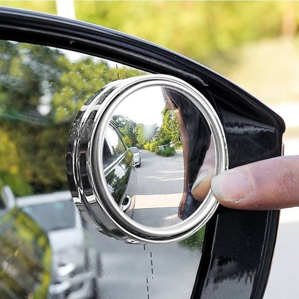 2 Pcs Round Blind Spot Mirrors – Wide-Angle View