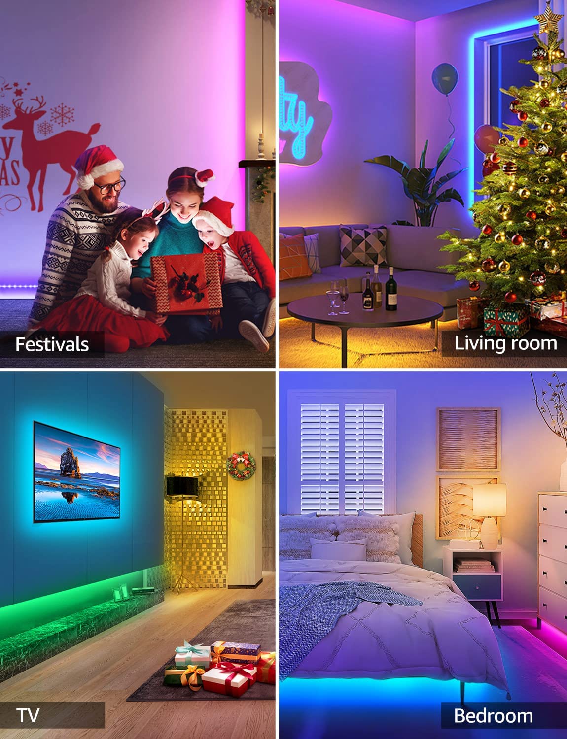 Smart RGB LED Strip-  App & Voice Control!