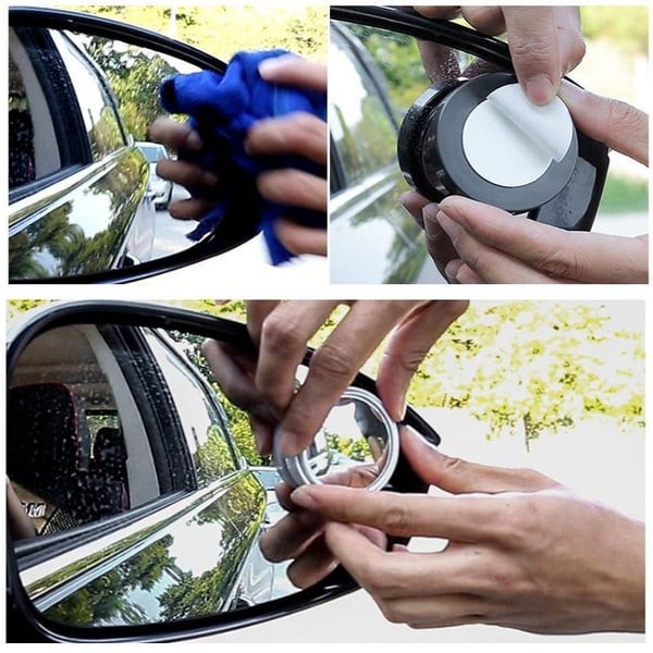 2 Pcs Round Blind Spot Mirrors – Wide-Angle View