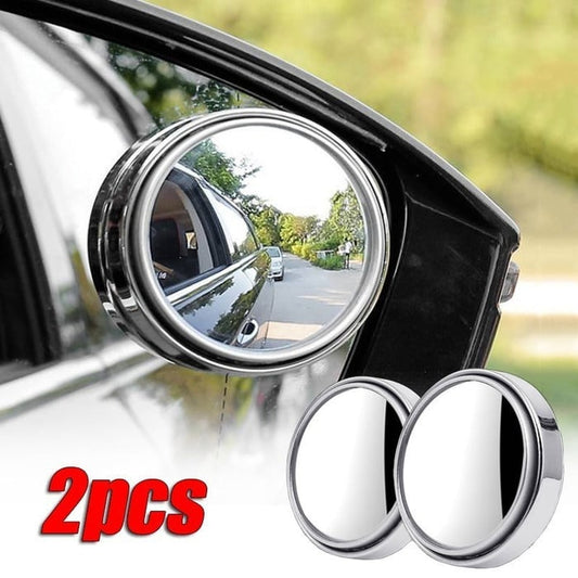 2 Pcs Round Blind Spot Mirrors – Wide-Angle View